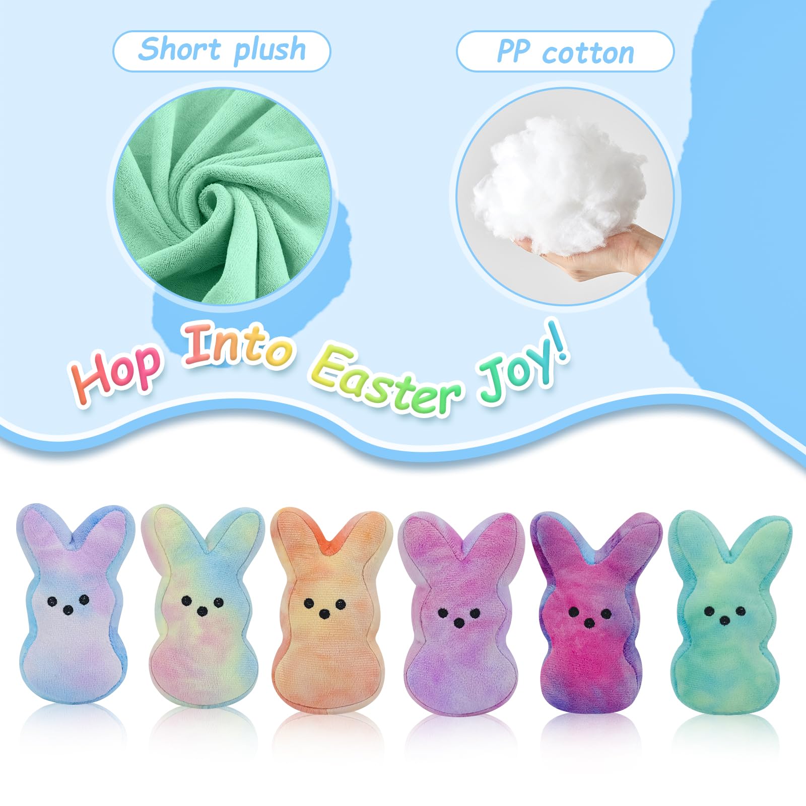 Vizethru bunny stuffed animals pack for versatile Easter party favors.