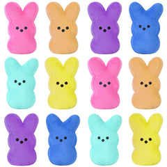 vizethru Easter bunny plush 12pc set for baskets and gifting.