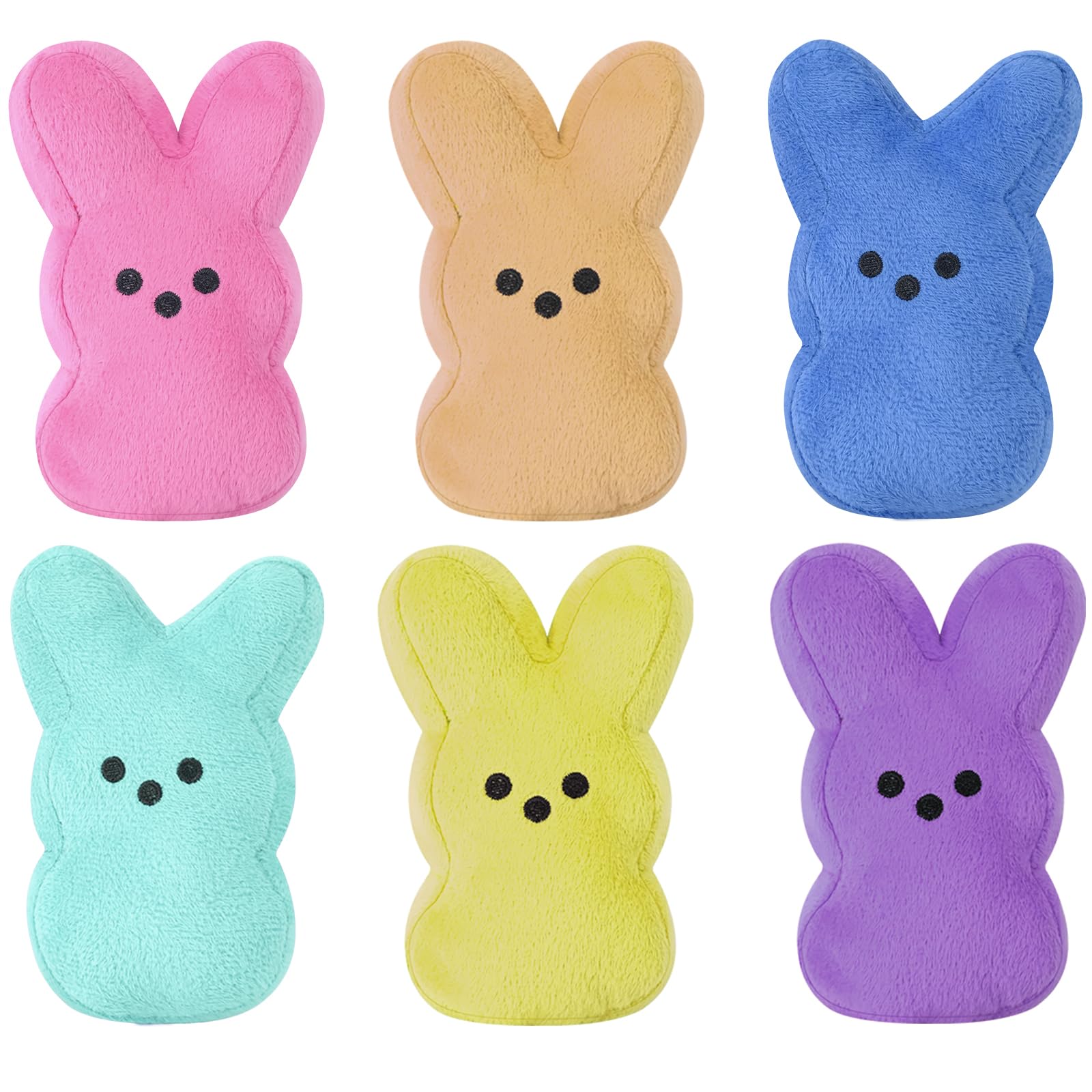 Vizethru Easter bunny plush 6in cream, ideal Easter basket decoration.