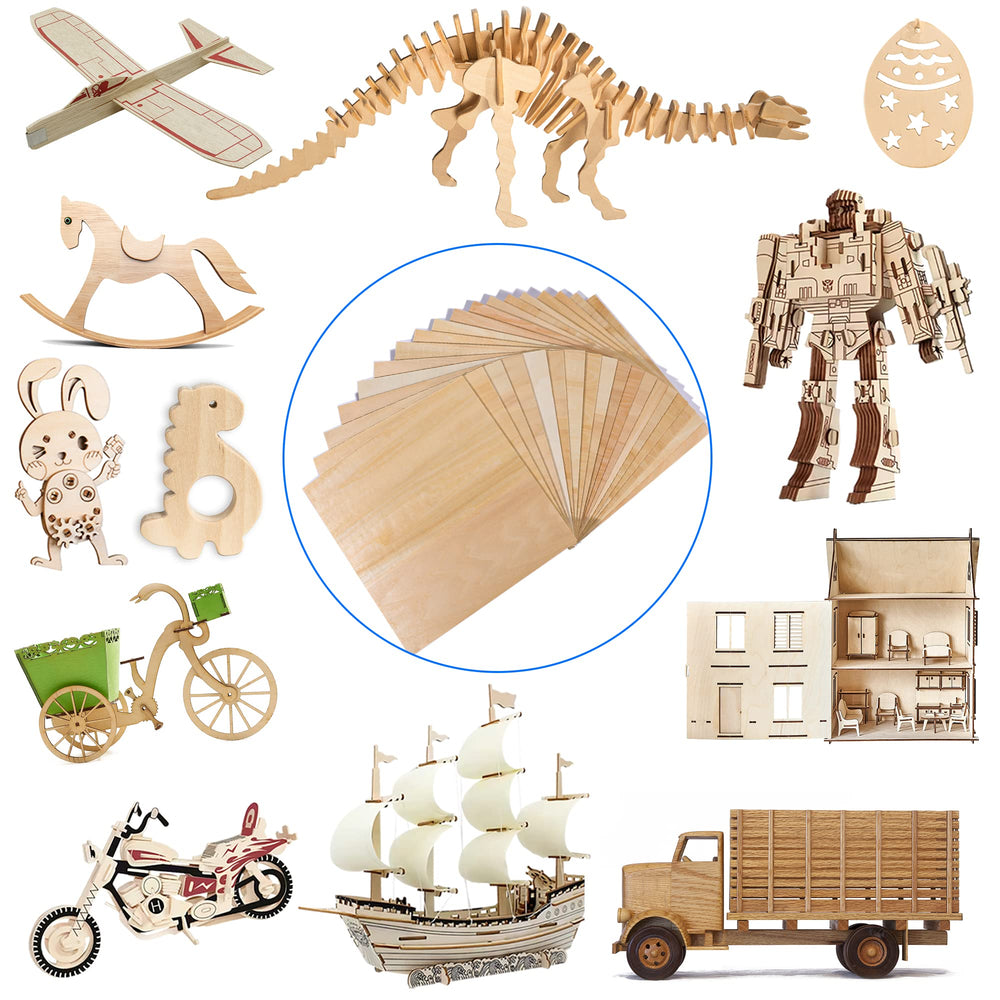 VKIZA basswood sheets laser-ready surface supports engraving
