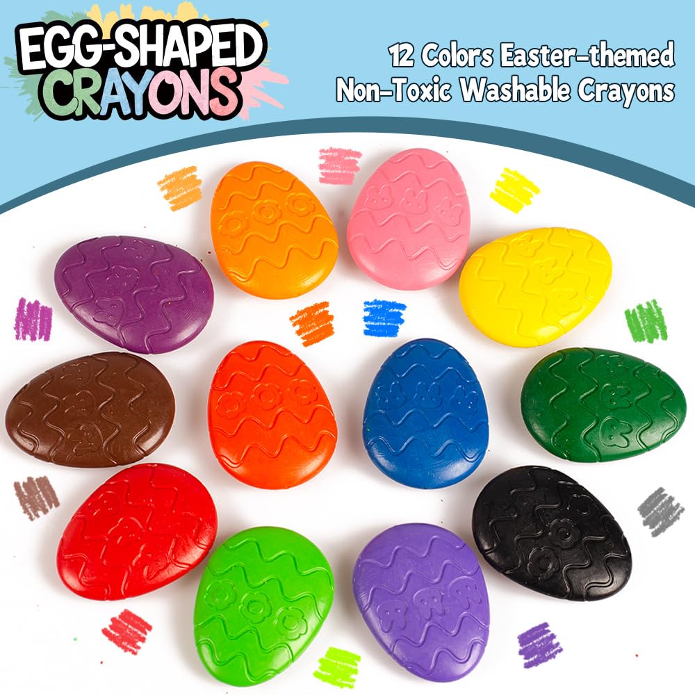 VKTEN 12-color palette provides vibrant, washable colors for quick cleanups