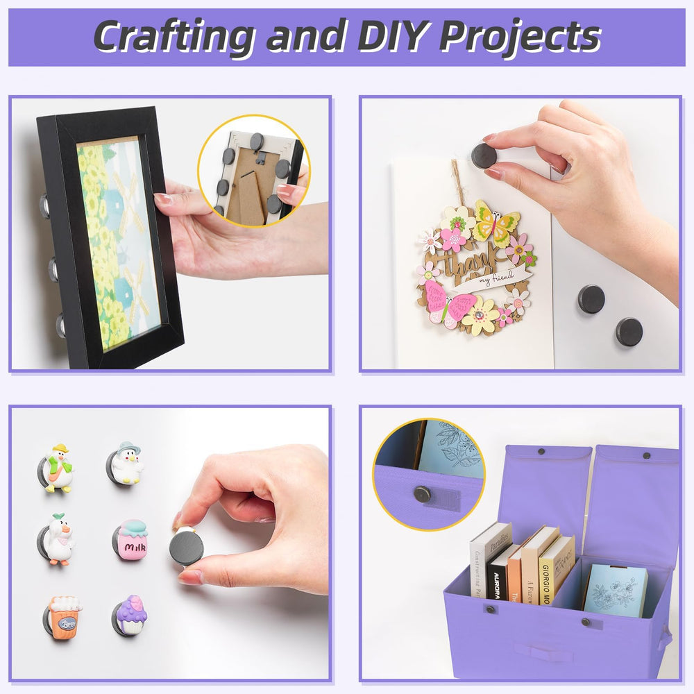VNDUEEY round ceramic magnets for DIY crafts and school projects.