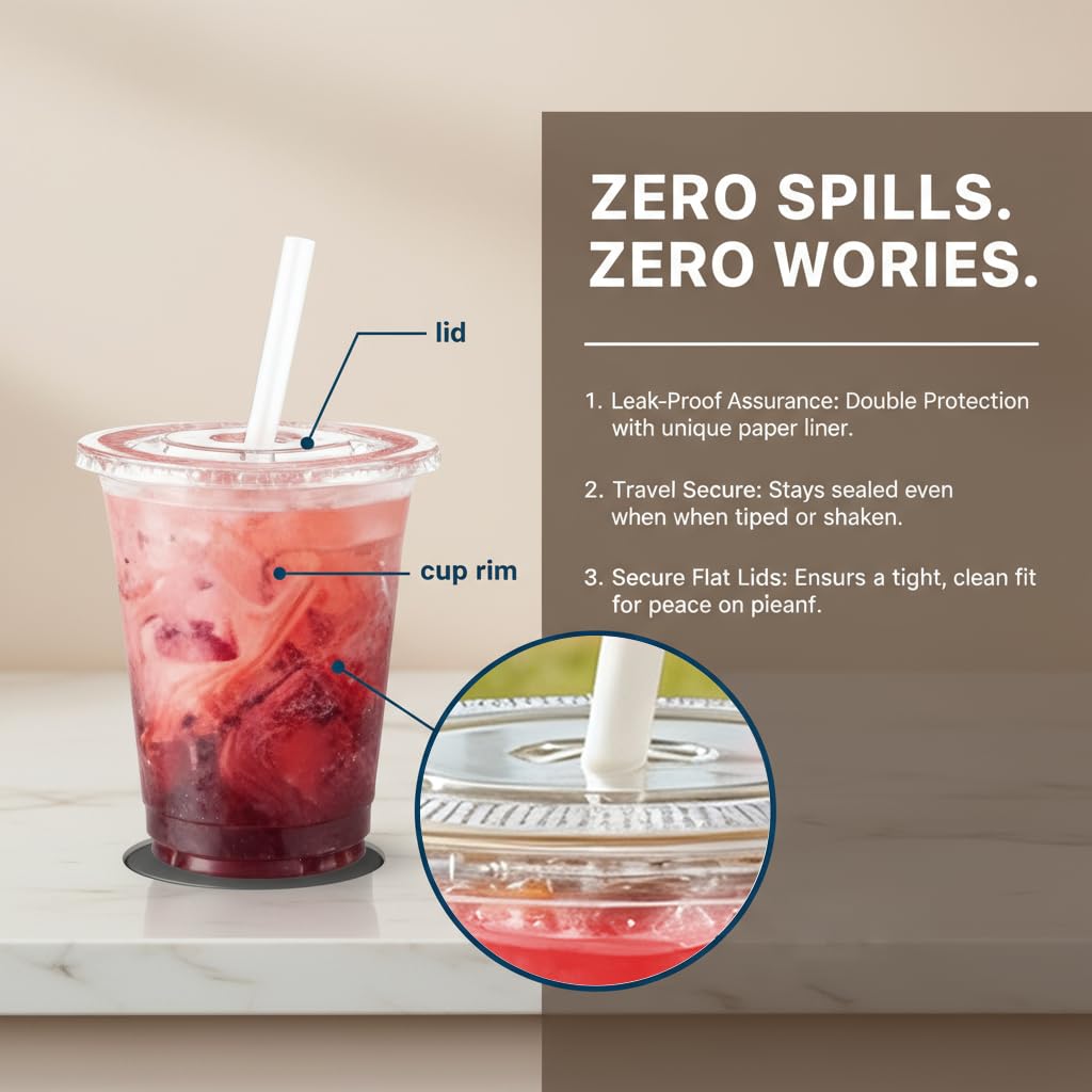 Voatree BPA-free cups designed for hot and cold drinks with clear visibility