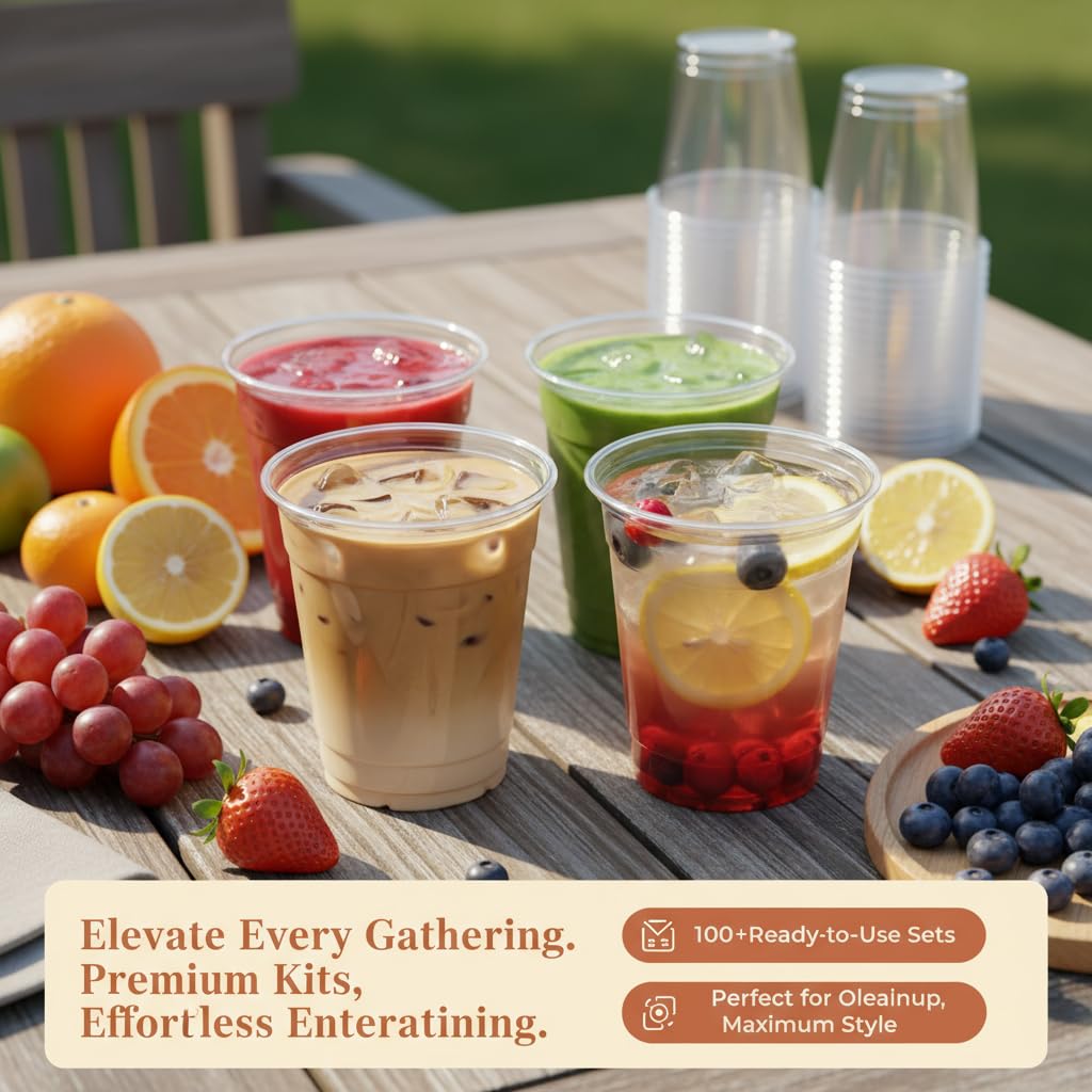 Voatree versatile cups for iced coffee, smoothies, and juices on the go