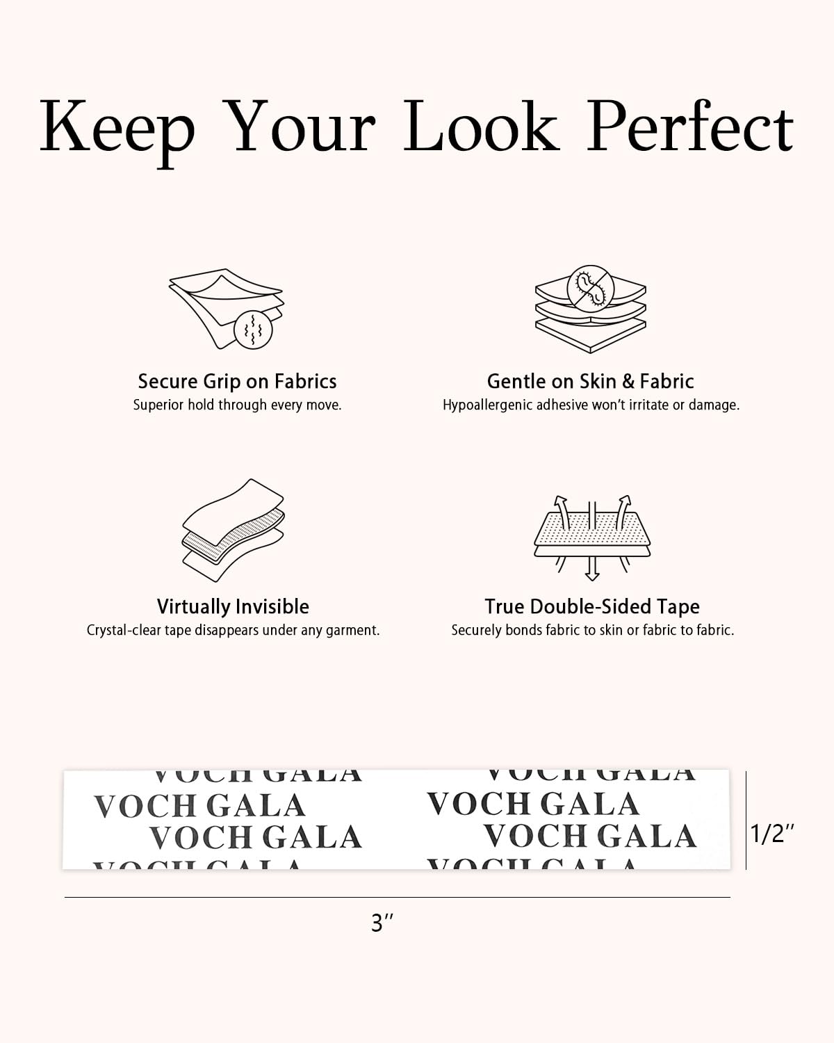 VOCH GALA low residue removal from everyday fabrics.