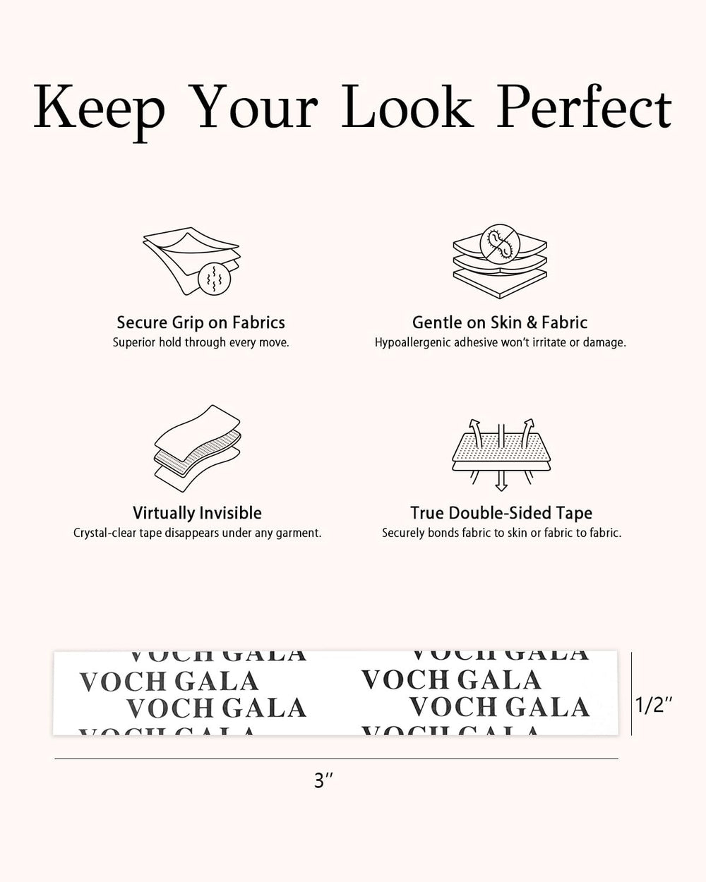 VOCH GALA low residue removal from everyday fabrics.