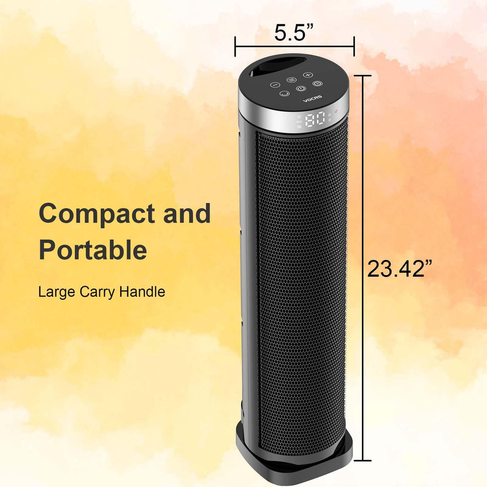 VOCRS space heater in office or home settings keeps spaces cozy.
