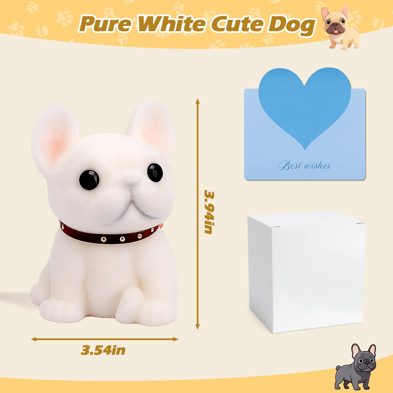 Vodolo Pure White Taba Dog squishy texture in hand demonstrates resilience and quick return for focus breaks