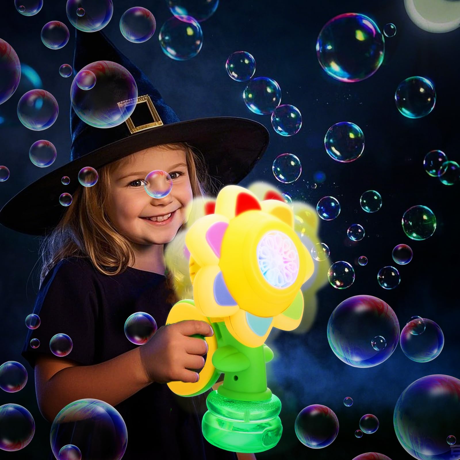 Vodolo sealed bubble solution bottle keeps play mess-free during bursts of bubbles.
