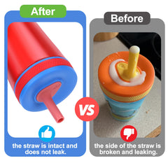 Vodolo Zak Kelso blue silicone straw, vibrant color for easy identification