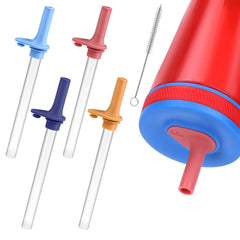 Vodolo Zak Kelso red silicone straw, BPA-free, comfortable sip