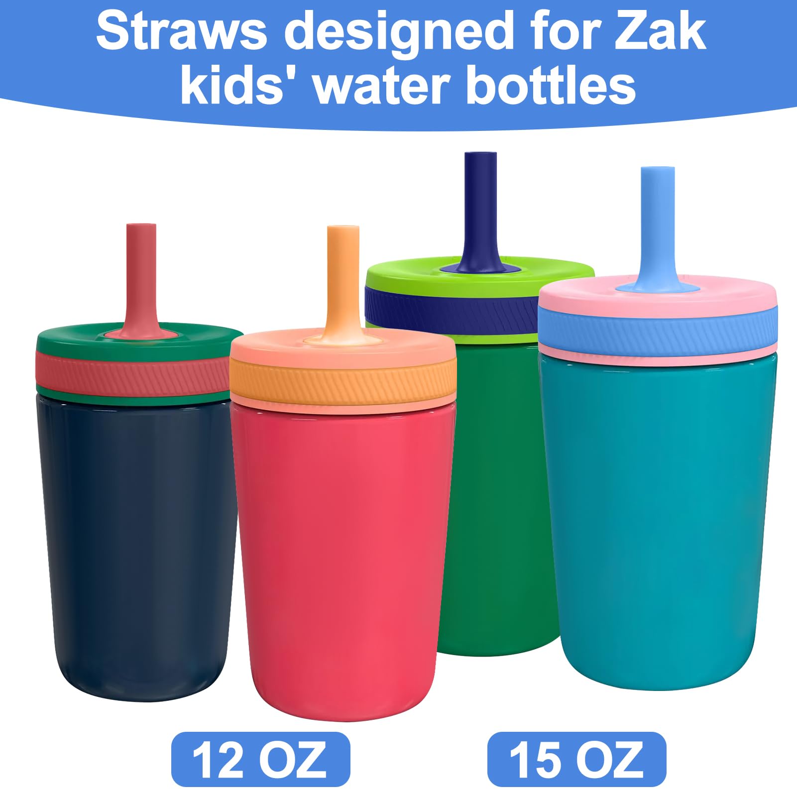 Vodolo Zak Kelso yellow silicone straw, easy to distinguish at gatherings