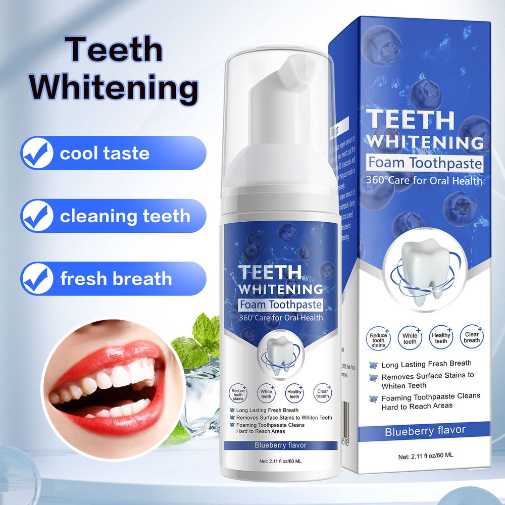VOGSIG brushing with foam demonstrates thorough cleaning across teeth.