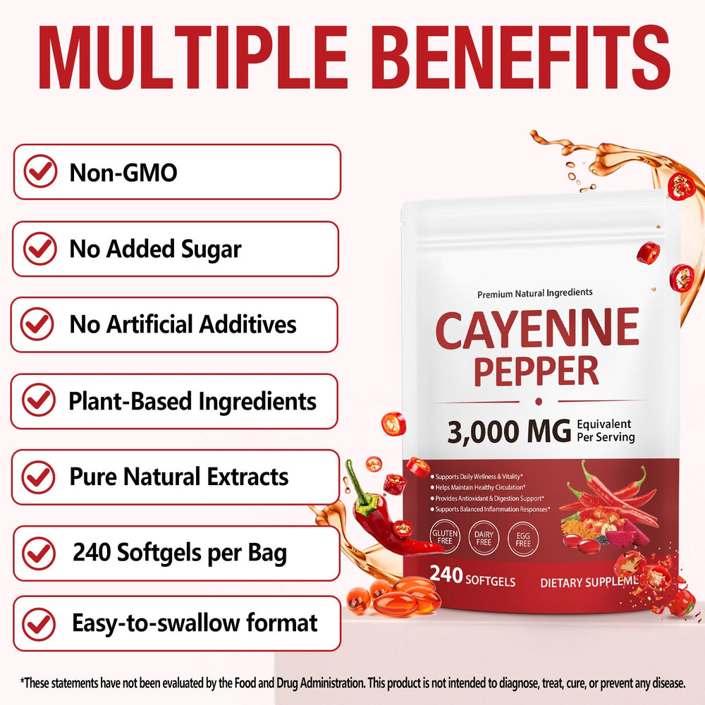 VOGSIG Cayenne Softgels with beetroot ingredients for vitality and circulation support