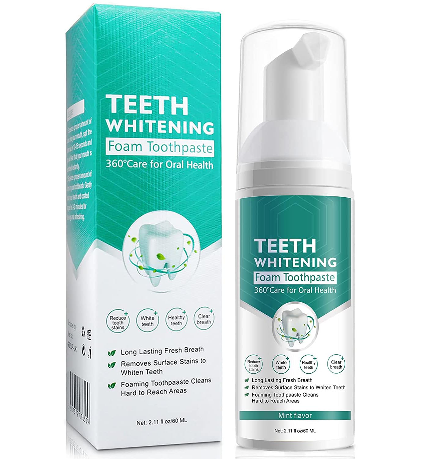 VOGSIG foam toothpaste close-up highlighting rich ultra-fine mousse texture.
