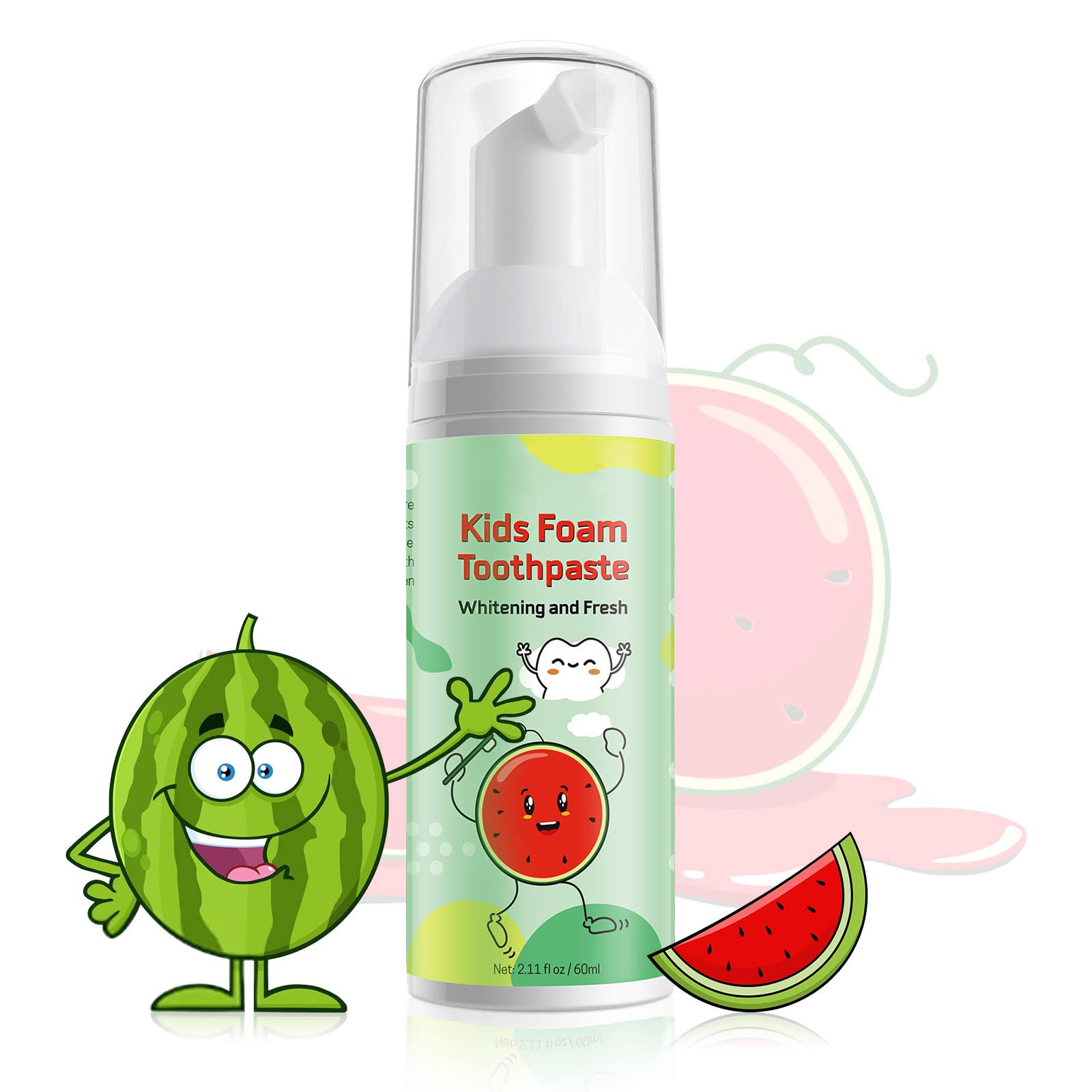 VOGSIG Kids Foam Toothpaste two-pack packaging emphasizes value.