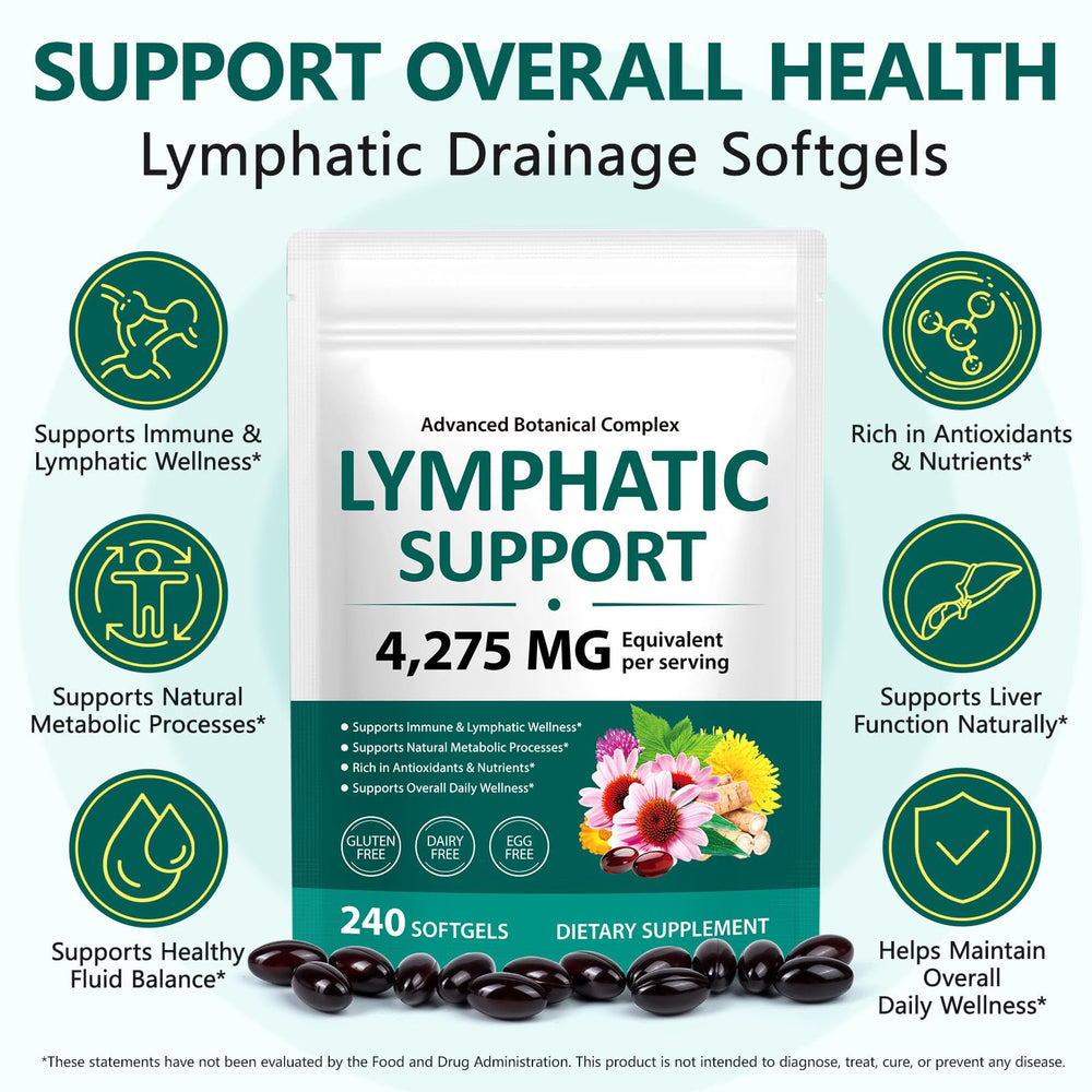 VOGSIG Lymph Drainage bottle label close-up highlights ingredients.