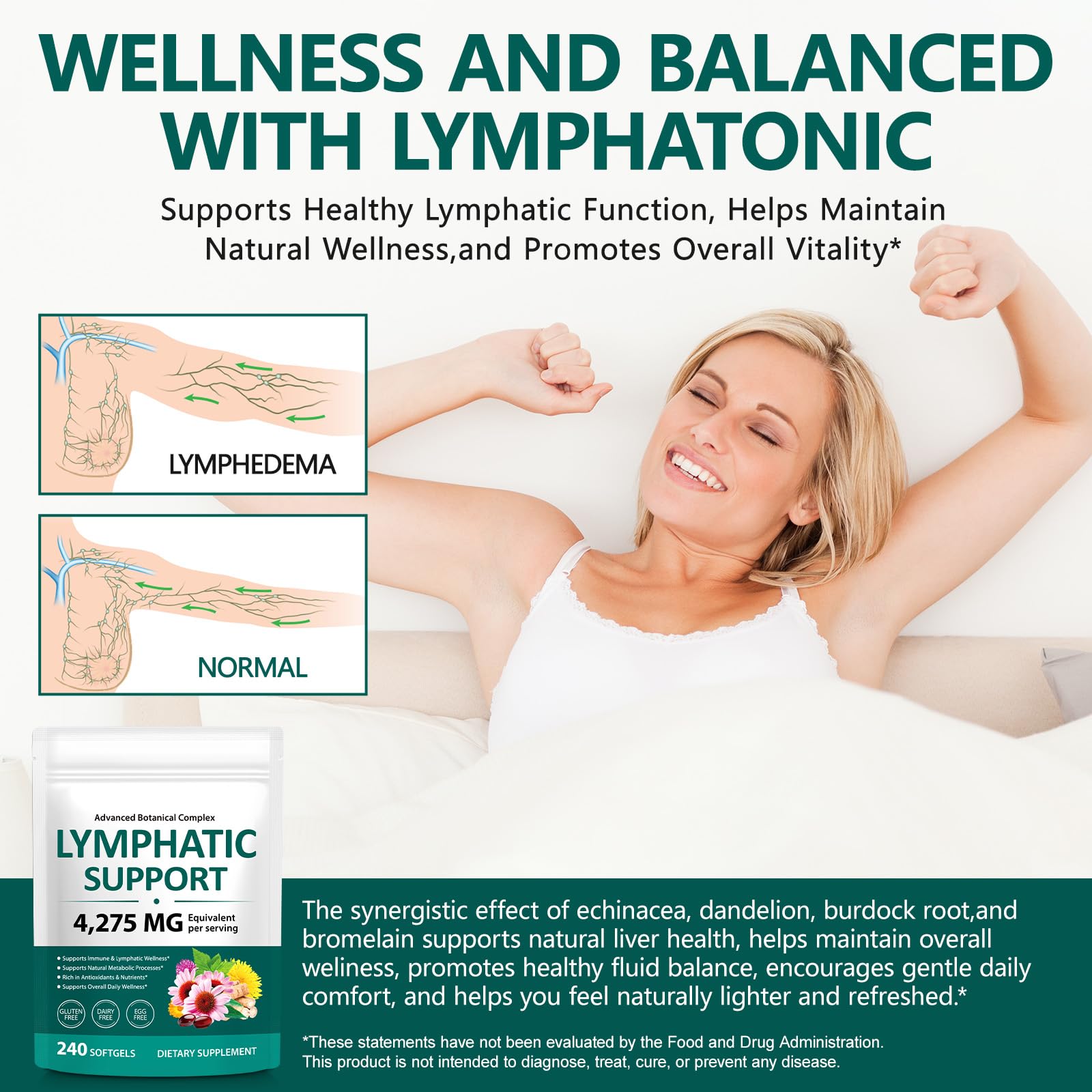 VOGSIG Lymph Drainage morning routine with water supports daily wellness.