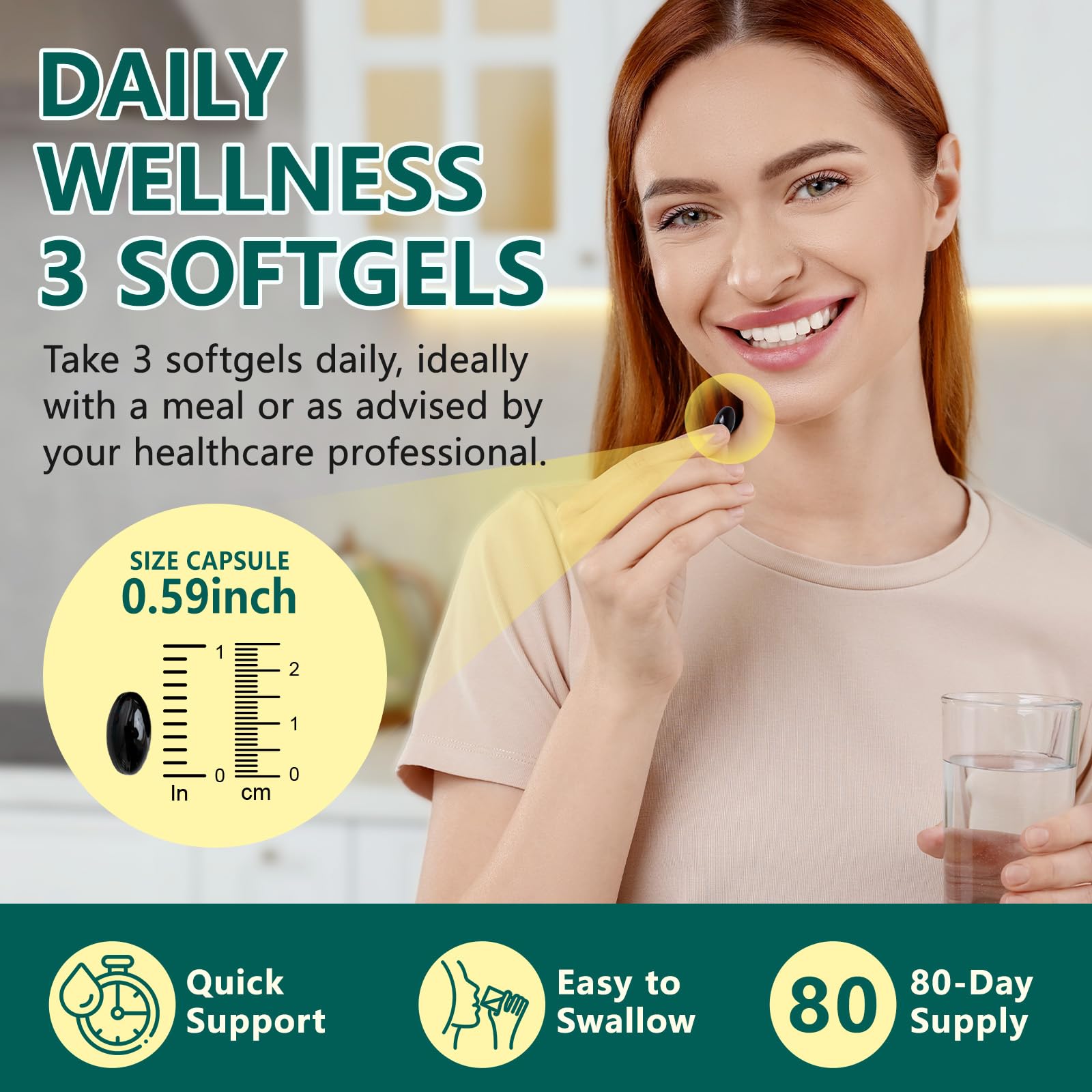 VOGSIG Lymph Drainage pouring capsules for simple daily dose.