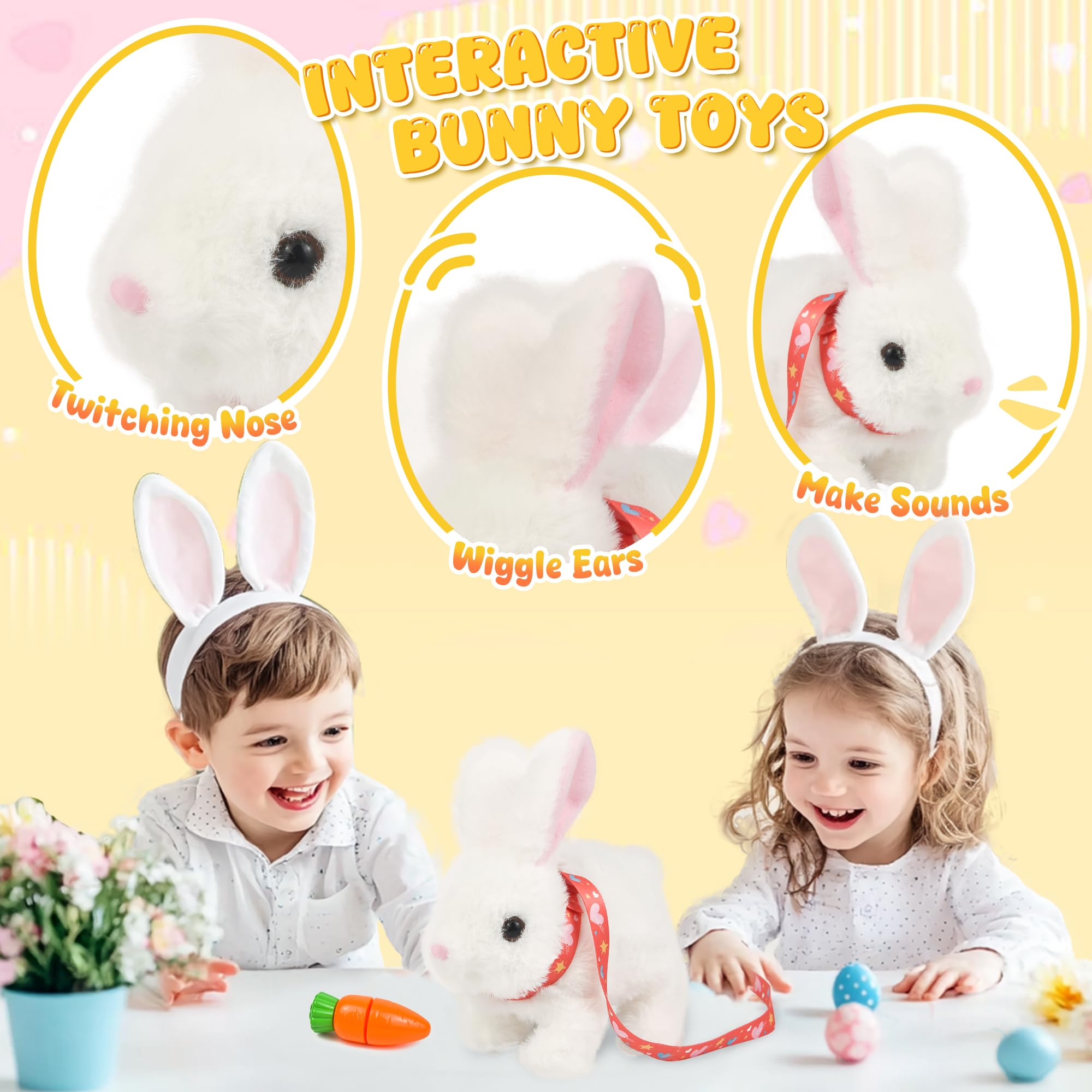 Voichic Bunby ears twitching detail adds realism during kid-friendly play.