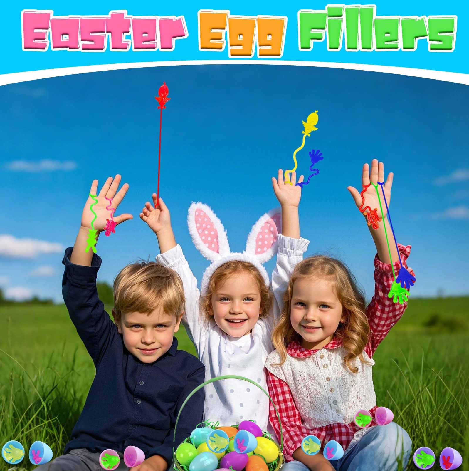 Voiiake 48 piece Easter fillers ideal for prefilled eggs.