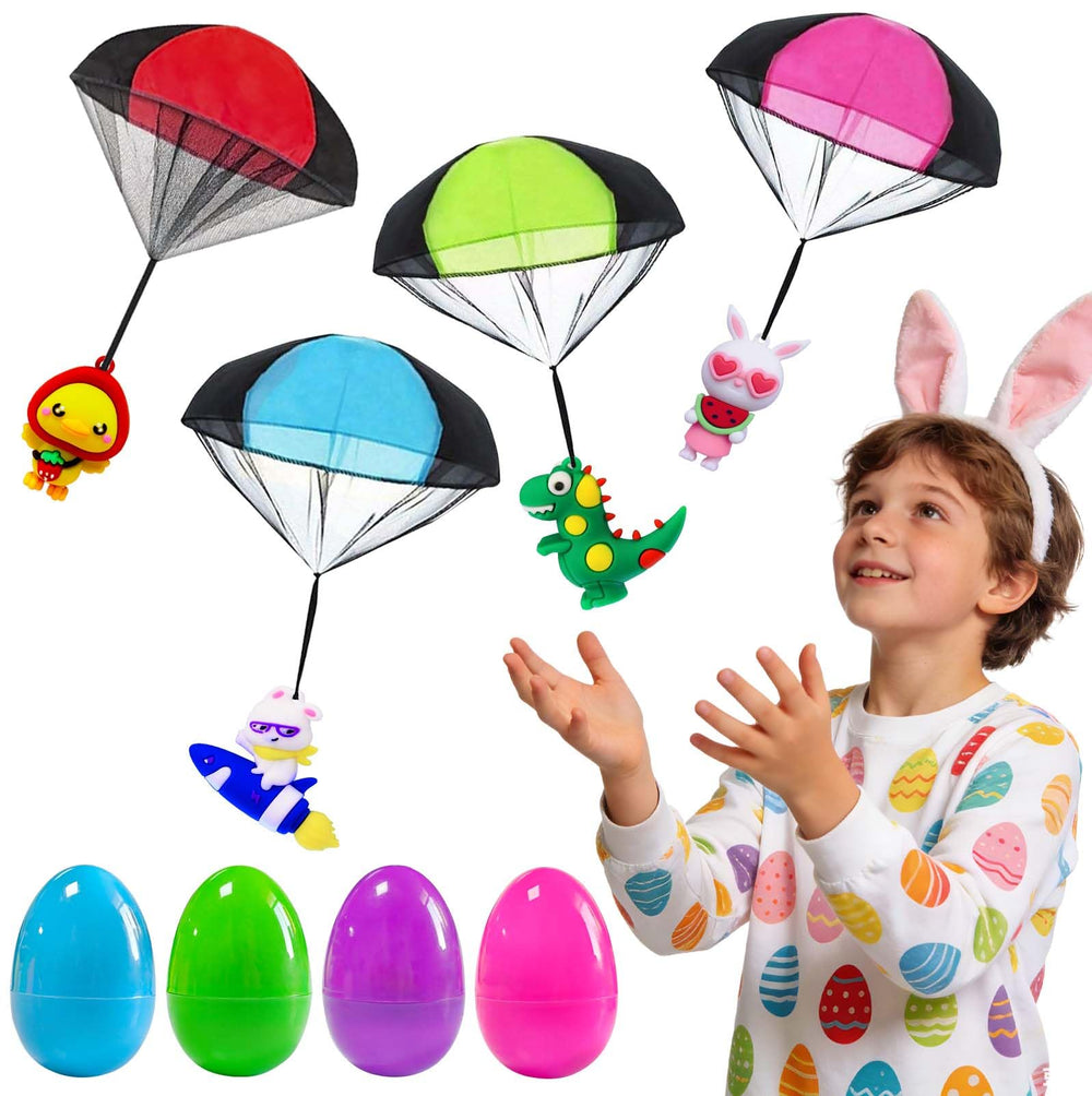 Voiiake bunny parachute egg toy for outdoor hunts and classroom prizes