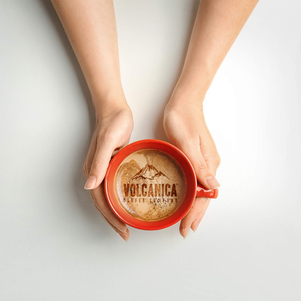 Volcanica Low Acid Pour-over setup signaling smoother extraction