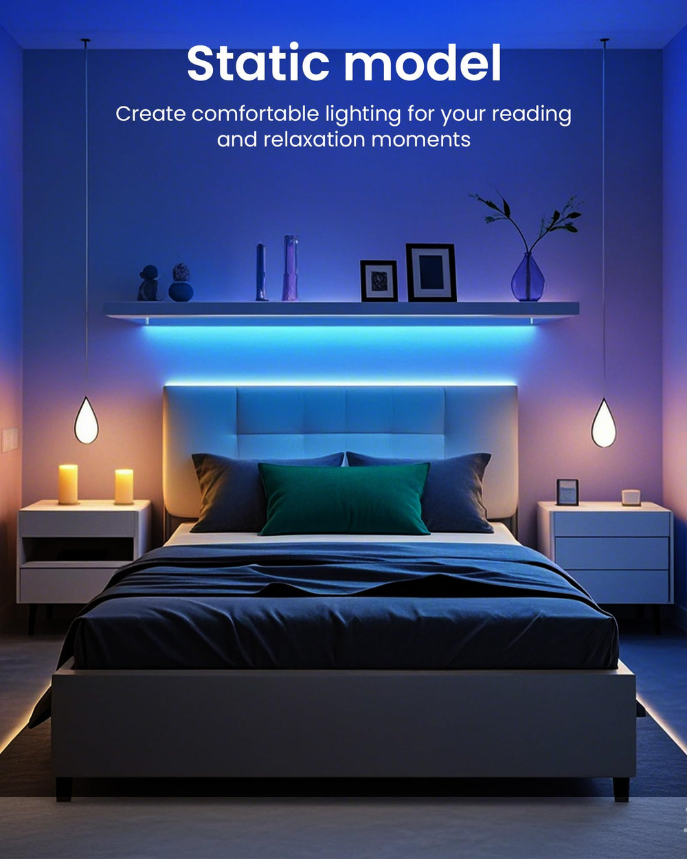 Volivo LED Strip Lights cuttable and connectable for custom room layouts