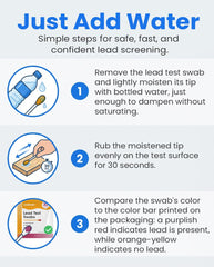 Voltrish lead test kit color bar aids easy result interpretation