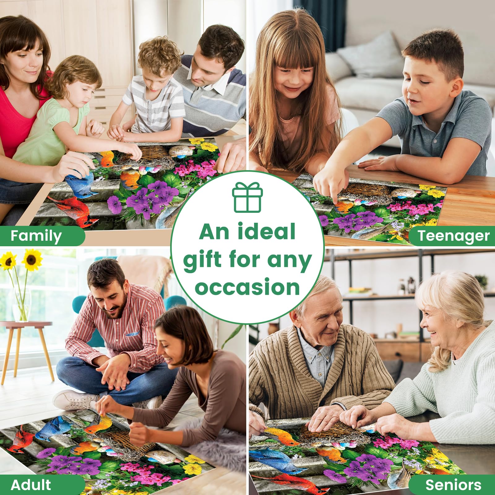 VOLUVOLU gift box with 300-piece puzzle makes a thoughtful present.