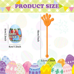 VOMAOK Easter eggs with assorted festive designs for vibrant basket fillers.