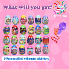 VOMAOK sticky hands inside each egg, stretchy and fun for surface play