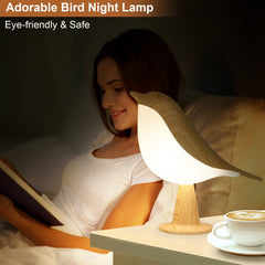 VoMii Bird Desk Lamp hangable ring for versatile placement.