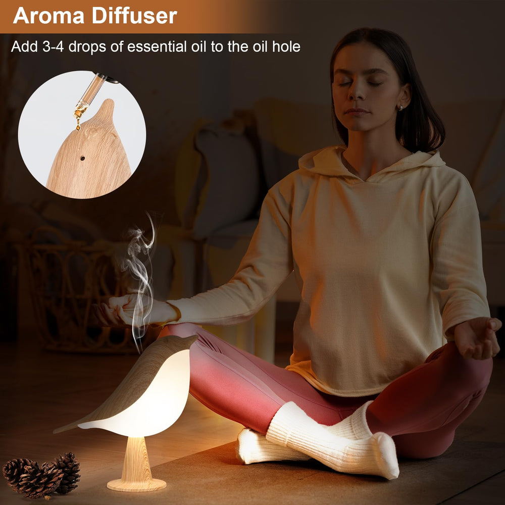 VoMii Bird Desk Lamp offers three color temperatures for ambiance.