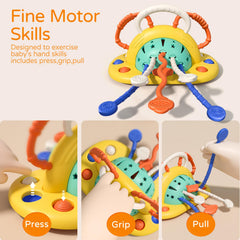 VoMii pull-string activity encourages hand coordination during meals.