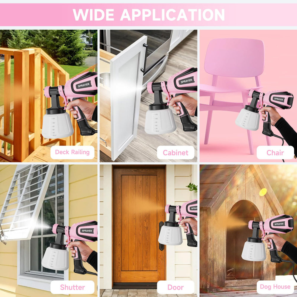 VONFORN VF803 pink in use for finishing furniture and doors