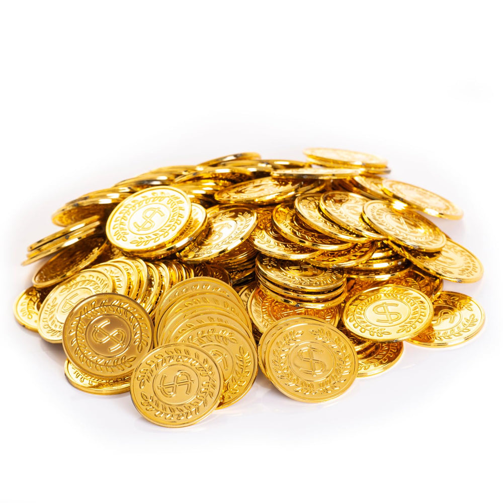 Vonokee coins decorate chests and cauldrons with shimmering gold appeal