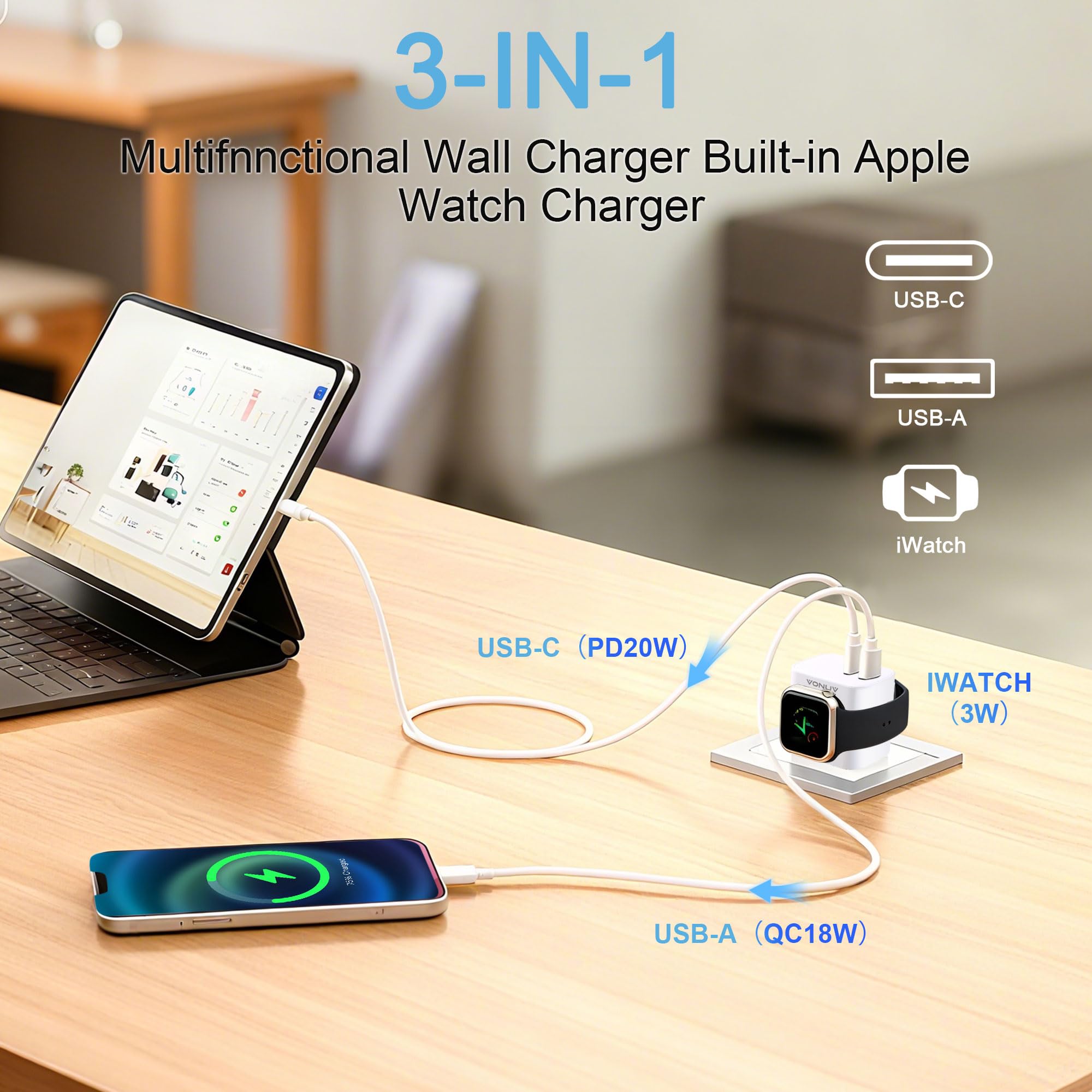 VONUV compact travel design fits easily in a bag or pocket