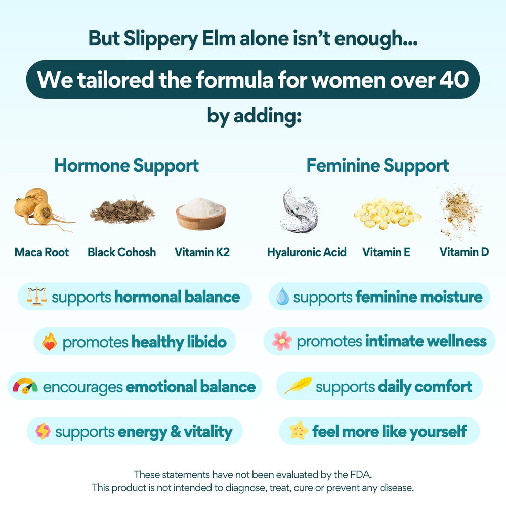 VoomVaya Slippery with maca and black cohosh signals natural balance.