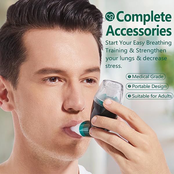 Vopacare adjustable resistance with three balls for personalized lung training