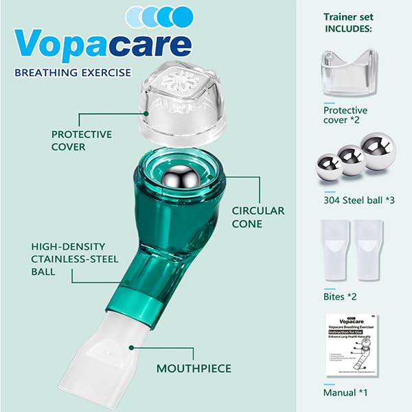 Vopacare portable, lightweight design for travel and on-the-go training