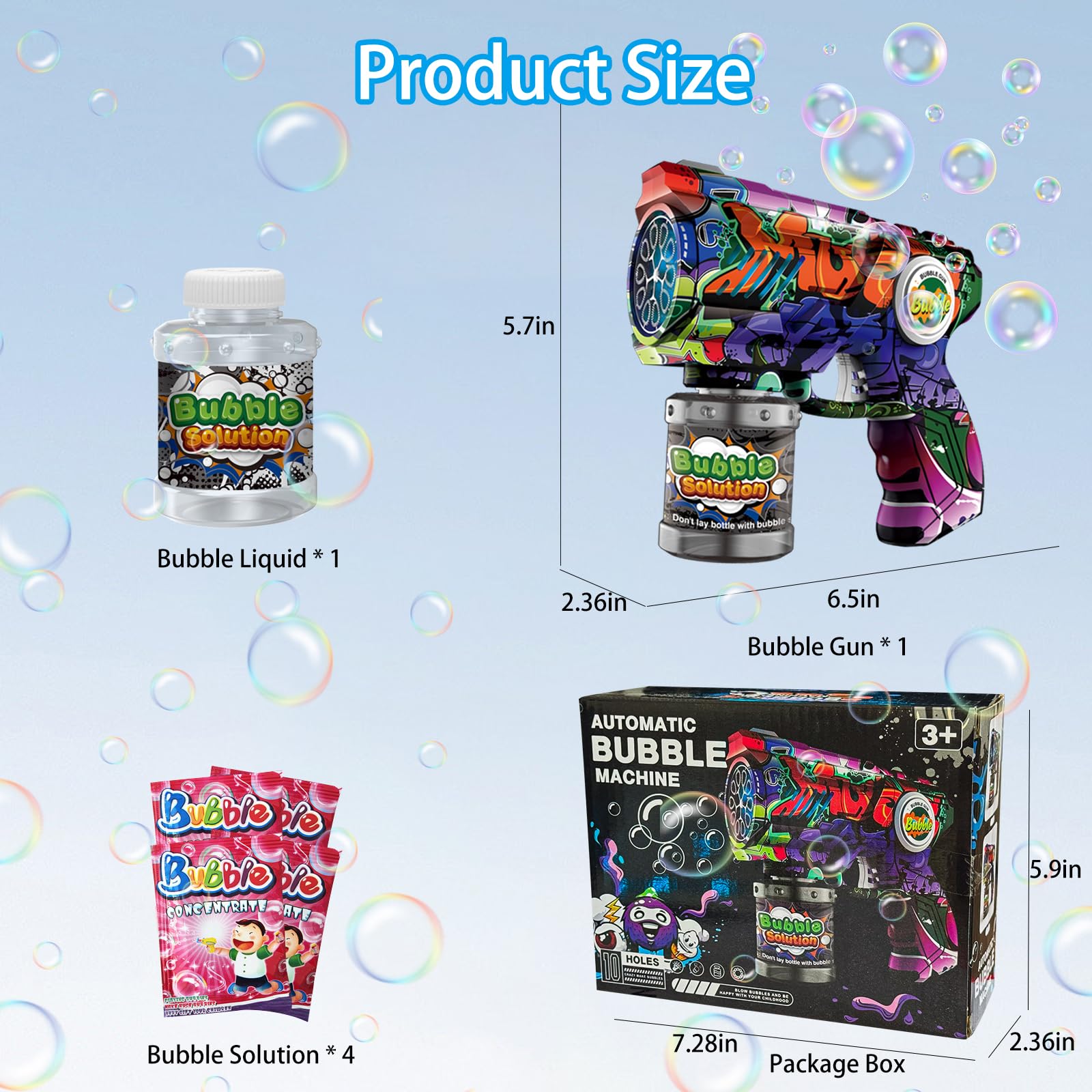 VORBLIX Bubble Gun safety design ensuring secure use for kids ages 3-8.