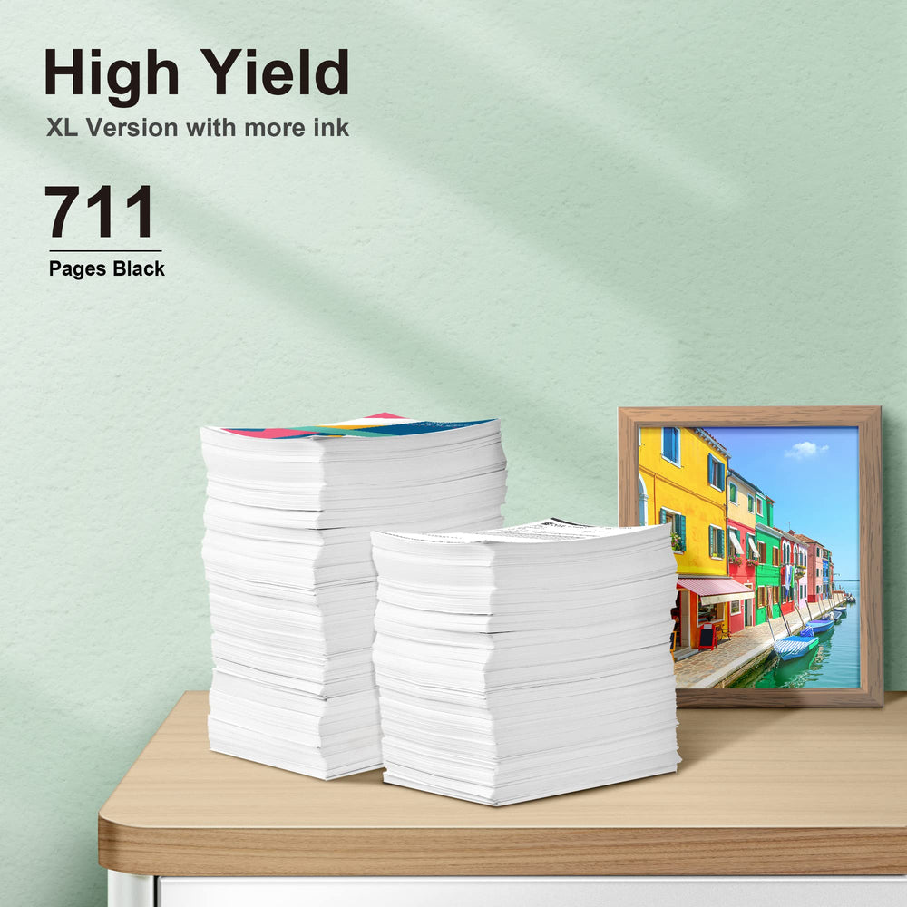 VOREDO 63XL cartridge compatibility with a wide range of HP DeskJet and OfficeJet models.