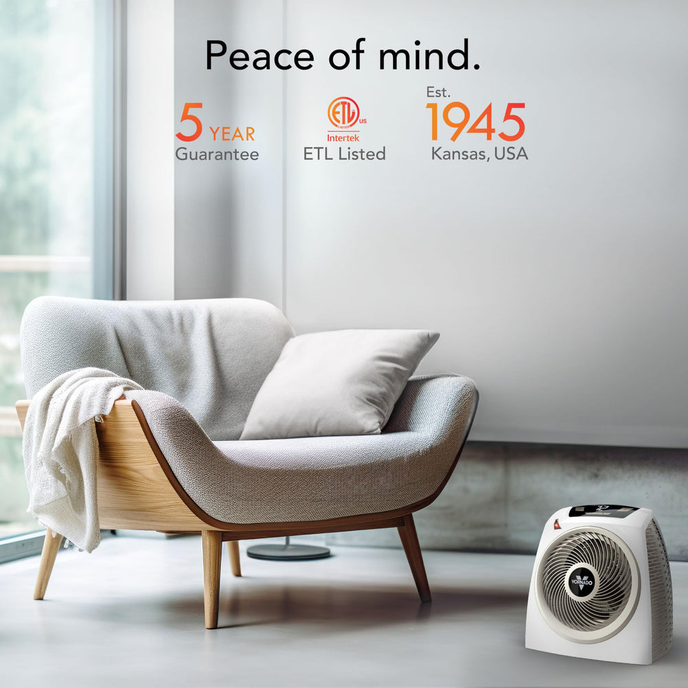 Vornado AVH10 safety shut-off provides peace of mind during operation.