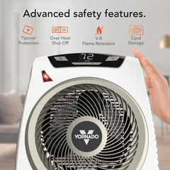 Vornado AVH10 whole-room heat evenly warms small to medium spaces.