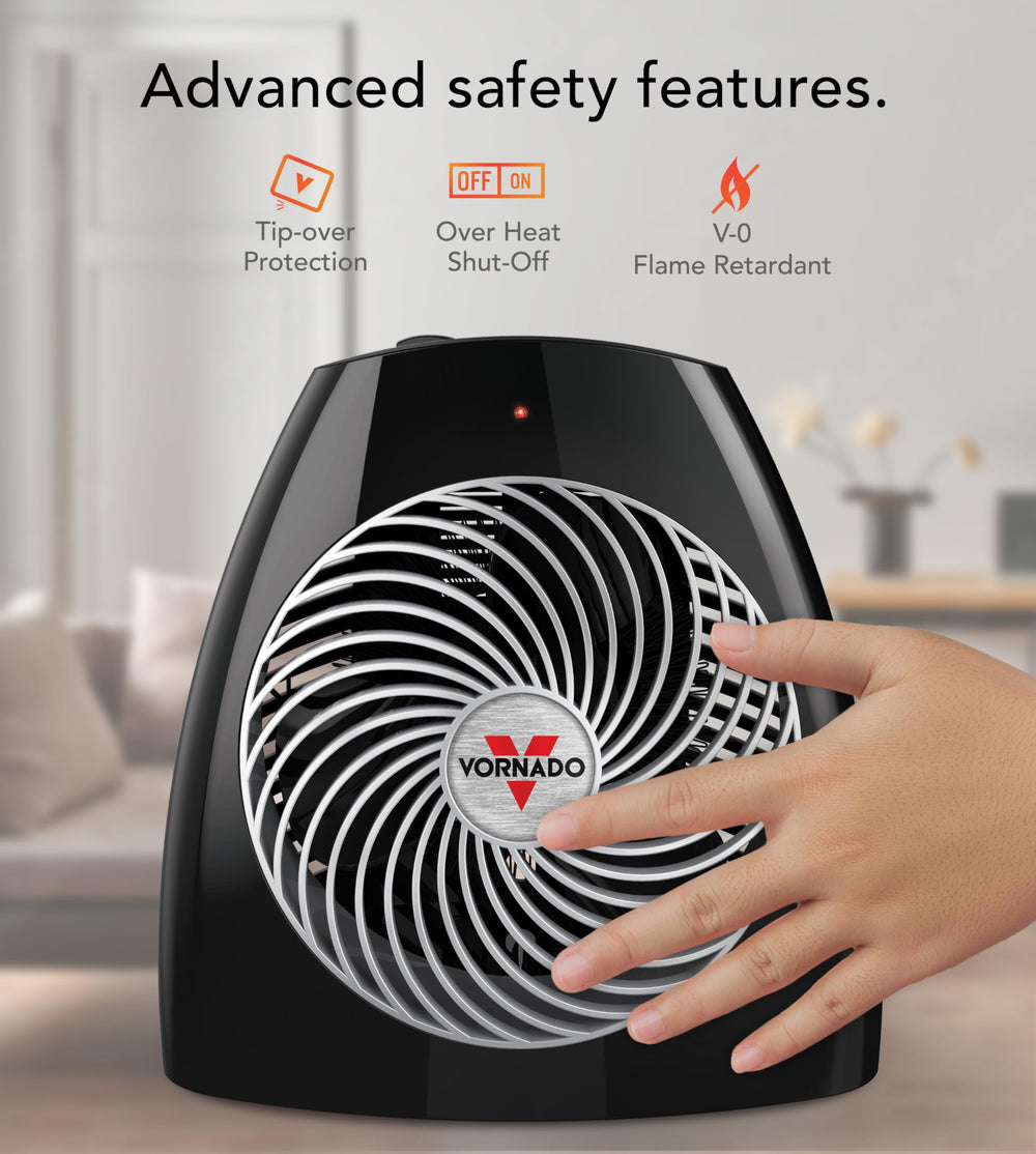 Vornado MVH-2025 cool-touch exterior ensures safe handling in living spaces