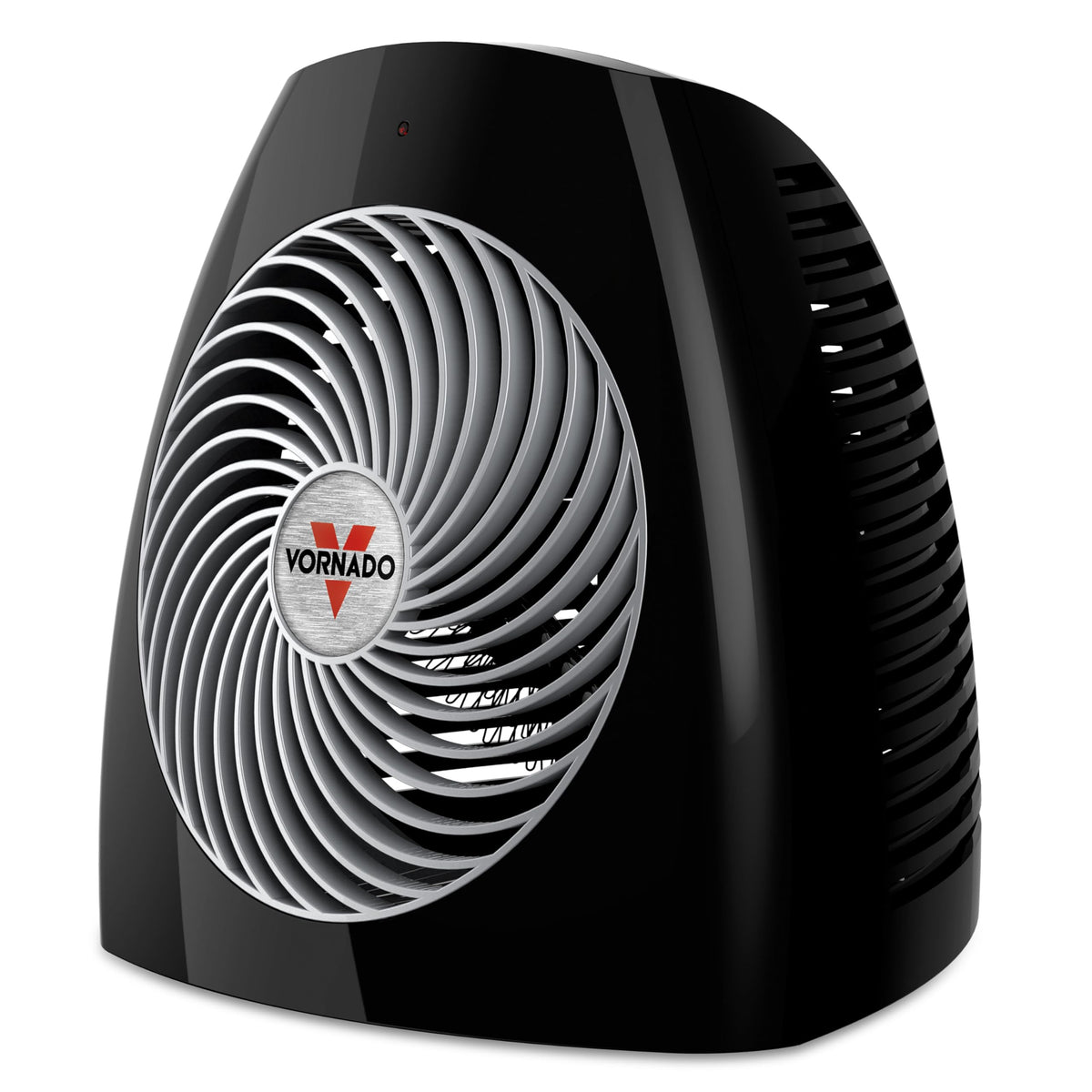 Vornado MVH-2025 front view showing compact heater ideal for small rooms and quick warmth