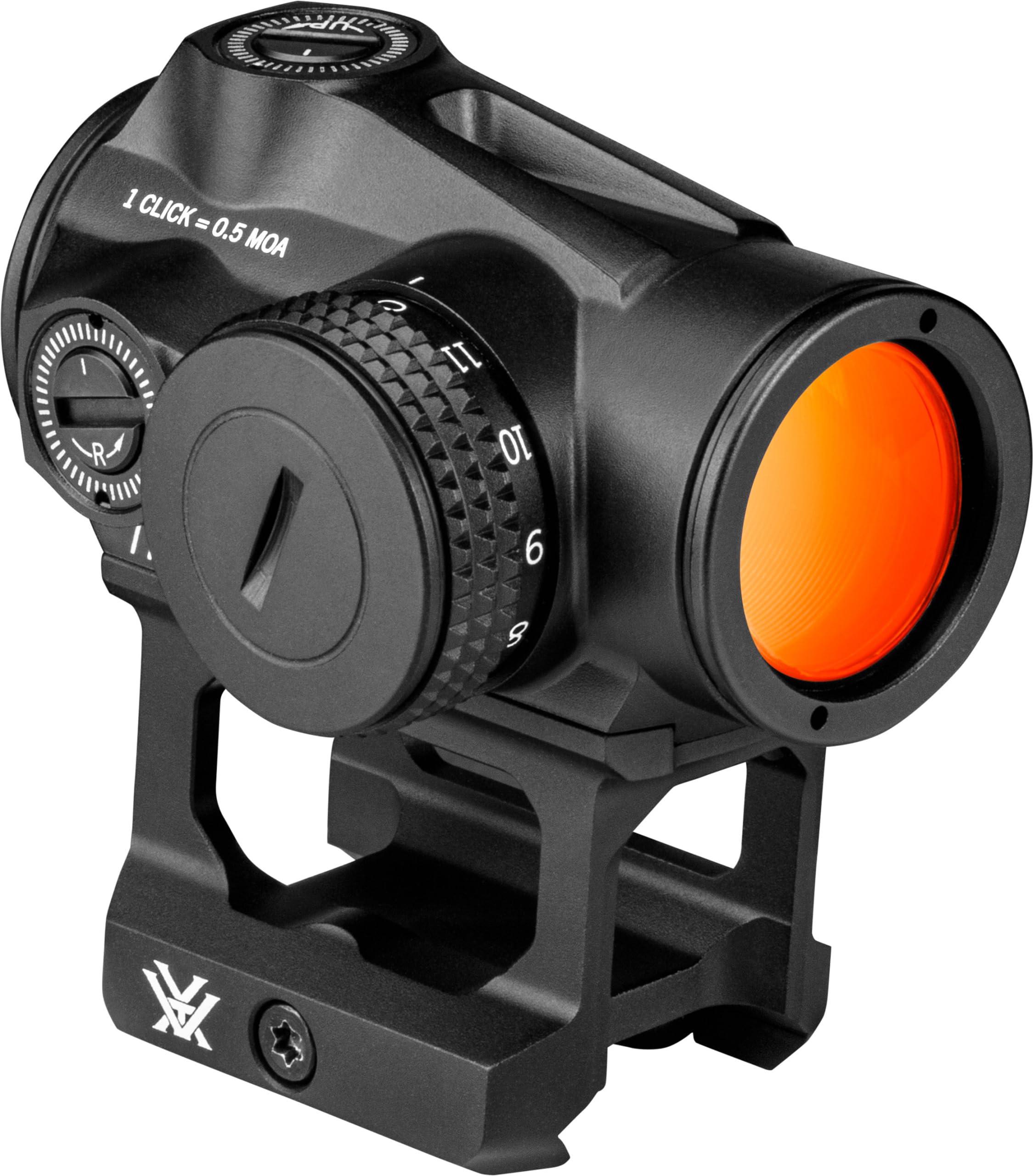 Vortex Triumph red dot sight front view for fast targeting