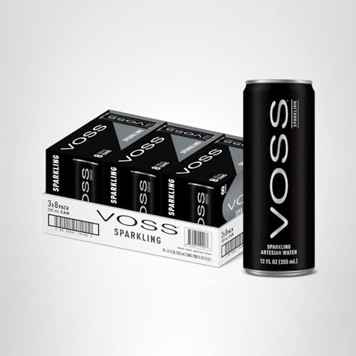 VOSS Artesian water with ultra-low minerals for crisp taste.