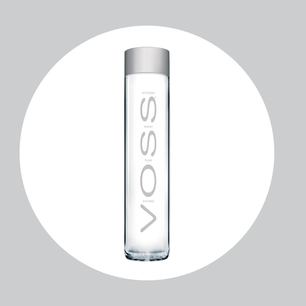 Norwegian artesian source in the mountains illustrated on the VOSS label.